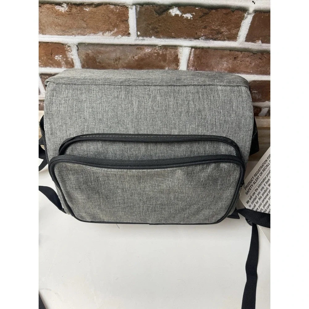 DreamBaby Gray White Booster Chair with Adjustable Harness